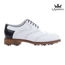 [LAMBDA] 람다 골프화 피렌체 V2 화이트 블랙 정품 보증카드 발급