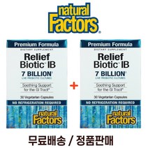 Natural Factors 유산균 고초균 70억 30캡슐 2팩