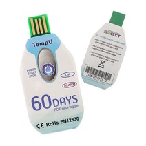 60 일 방수 온도 데이터 로거 USB 2.0 PDF 일회용 콜드 체인 온도 기록 의학 10000 포인트 330185, CHINA