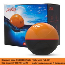 어군탐지기 Erchang-무선 음파 탐지기 XA02/F68 48m/160ft 수심 에코 사운더 휴대용 어군, 01 fish finder