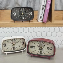 카페 옷가게 감성 장식 소품 탁상시계 인테리어장식, 종류_레드