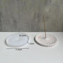 향전 로터스 삽입 트레이 실리콘 몰드 DIY 향 스틱 스토리지 베이스 석고 에폭시 수지 홀더 공예 홈 장식, 4.A
