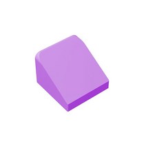 롱브릭타일 접착식파벽돌 파벽돌 MOC 54200 50746 슬로프 30 ° 1x1x2/3 하이테크 빌딩 블록 부품 용 벽돌, 38 Medium Lavender-324