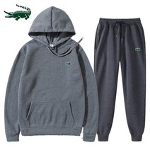 여성스키복 스키복 남자스키복 남성 캐주얼 스웨트 셔츠 남성 풀오버 + 바지 두 세트 남성과 후드 풀오버 새로운 솔리드 컬러 스포츠 슈트