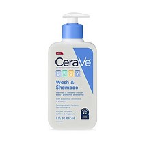 CeraVe 세라비 베이비 워시 샴푸 아기 피부 및 모발용 2in1 티어 프리 목욕을 위한 향수 파라벤 염료 프탈레이트 황산염 무료 비타민 E 함유 비누 8온스