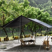 Buck703 캠핑용 암막 블랙코팅 렉타타프 중, 블랙코팅 렉타타프 중형