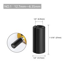 La vie 1pc cnc 라우터 비트 고정밀 어댑터 콜렛 밀링 커터 도구 어댑터 홀더 6mm 6.35mm 8mm 10mm 12mm 12.7mm 4001, 1번 12.7x6.35