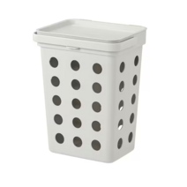 이케아 홀바르 음식물 쓰레기통+뚜껑 라이트그레이 10 l