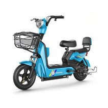 2인용 전기자전거 2023 스쿠터 전동 가성비 전기 자전거 소형 1000w 500w, 18. 스카이블루-24A 에너지 납축전지-90km 주행, 01. 48V, 01. 12ah