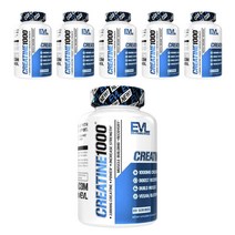 EVLUTIONNUTRITION 크레아틴 1000 베지 캡슐, 120개입, 6개
