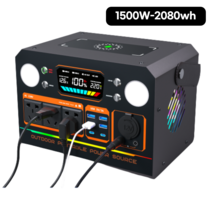 TEAMPL 파워뱅크 캠핑용 차박 야외 대용량배터리 220V, 1500W-2080WH