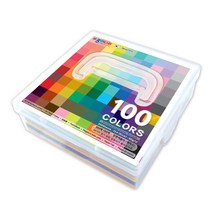 종이나라 500매 100색 단면 색종이(케이스), 1개
