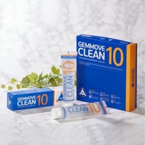GEMMOVE CLEAN10 젬무브 클린 텐 치약150gx4개.미백 구취 충차예방 치아건강 한번에 관리+젬무브 덴탈 듀오 엠보싱 칫솔20g(칫솔 모포함)x8PCS(4가지색상)