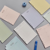 지유 컴포넌트 6공 플래너 리필속지 (A5 9종), 30매
