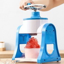 핸들 diy 수동 아이스 크러셔 다기능 휴대용 미니 아이스 면도기 초퍼 빙삭기 292, 파란색