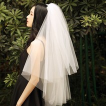셀프웨딩 베일면사포 웨딩소품 브라이덜샤워 헤어소품, 곰블리샵 면사포, 곰블리샵 본상품선택
