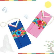 기타 바보사랑[미술샘]한복복돈지갑 핸드백형 5인용, 핑크