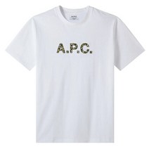 A.P.C.(아페쎄) 명품23SS 아페쎄 X LIBERTY 카모 플라쥬 화이트 티셔츠 COFDW H26233 AAB