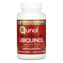 QUNOL 유비퀴놀 유비퀴논 100mg 60캡슐, 1+1+1