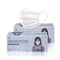 50매 쿨케어 3겹 마스크, 쿨케어 3겹 마스크 50매