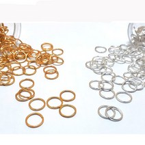 만들기재료 오링 O링/7mm 200개/골드 실버 선택/, 7mm O링실버200개