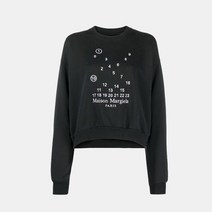 [메종마틴마르지엘라] [명품]마르지엘라 22FW 넘버링 블랙 맨투맨 102095580189