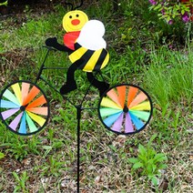 자전거타는꿀벌 바람개비 야외활동 잔디밭 장식 전시장 캠핑장 매장입구 왕