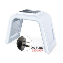 LED마스크 얼굴 마사지기 색 페이셜 라이트 테라피 분광계 콜드 모이스춰 스프레이 레드, 흰색 au 플러그