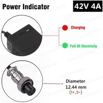 고속 충전 전기 자전거 리튬 배터리 충전기 42V 4A 샤오미 M365 프로 스쿠터, [04] AU, [04] 3P GX16