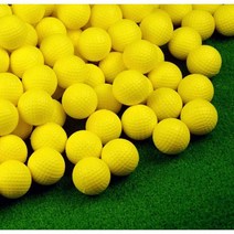 MD 런웨이브PU골프공 YELLOW(100개입) 노브랜드 스크린전용볼 계란골프공 저가골프공, 100개, 100개