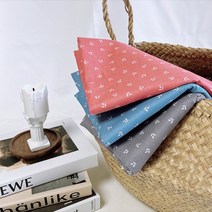 퀼트가게대폭 면30수 항균방취가공 잎사귀 3color 천 원단, 핑크
