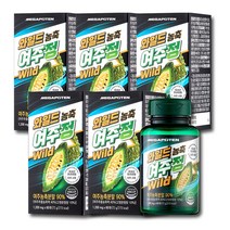 메가포텐 와일드 농축 여주정 1200mg / 국산 유기농 여주 바나바잎 해조분말, 60정 x 5병