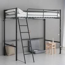 마켓비 CHAMBER 벙커침대 싱글 100200 이층 2층 벙커형 S 철제, 실버