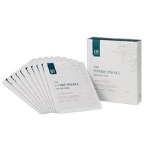 EM 펩타이드에센스 스킨 겔 마스크(28g*10ea) 미백 주름개선 기능성화장품 시트마스크 팩, 1개, 10개입