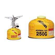 PRIMUS (프리무스) P-153 울트라 버너 & GAS CARTRIDGE 노멀 가스 (소) IP-250G [가스 기기 적합성 검사 완료 일본 정규품] [세트 구입]