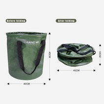 서핑 잠수복 교환 매트 서핑 보드 가방 다이빙 슈트 버킷 변경 야외 접이식 해변 의류 운반 교체용 액, 01 green