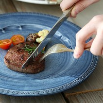 포르투칼 메세라미카 어거스트 디너접시, 오션블루, 1개