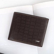 악어패턴 클래식 가죽 지갑 슬림 고급 반지갑 브라운
