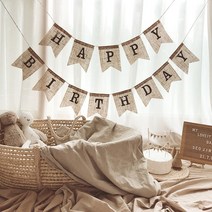 베이비샤워 백일상 셀프촬영 브라이덜샤워 생일 감성 캠핑 가랜드 파티용품, 깃발가랜드