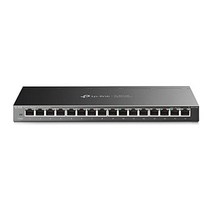 TP-Link TL-SG116E 16포트 기가비트 Easy Smart Managed Network Switch(기가비트 RJ45 포트 메탈 하우징 최적화된 데이터 트래픽 IGMP 스누핑 중앙 관리 에너지 효율적인) 블랙 메탈 -13673