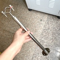 화목 난로 연통 거치대 지지대 스테인리스 고정 클램프 연통 홀더 동계 캠핑 캠핑카, 설치용나사(못대면고무매트별도)개