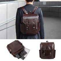 [P1M] 남자 가죽 백팩 직장인 학생 선물 데일리 캐주얼 가방 / 멋진백팩 오피스룩패션 남자가방백백 남자백팩 여행용백팩 남성백팩 ( P1M / 73254EA )