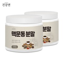 건강앤 국내산 충남 청양군 볶은 맥분동 분말 200g 계량스푼 증정, 2통 400g