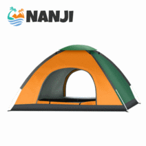NANJI 캠핑 원터치 텐트 바닷가 봄나들이 텐트 고급형 3-4인용, 2-3인용, 그린