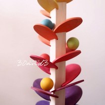 발도르프교구 무지개 몬데소리 원목 레인보우 감각발달성탄절장식 marbletree, (완제품72cm)볼12개(3.5cm)