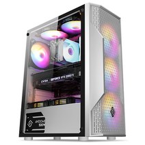 앱코 ABKO 앱코 NCORE 베놈 식스LED 강화유리 미들타워 케이스 (화이트)