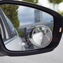 시야넓은 차량용 사이드 보조미러 택시 거울 실내 SUV, 1개, 크롬