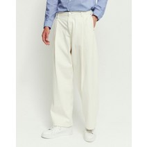 [헤지스 남성] [[22SS]] WHPA2B807I1 [populet]베이지 턱장식 면 데님팬츠