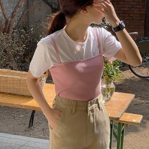 바잉몰 여성 자주찾는 골지 나시 탑 -5color