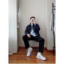 가을 겨울 남자 카고바지 카고 바지 일자 팬츠 오버핏 카고 슬랙스